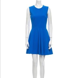 Diane Von Furstenberg Blue Crewneck Dress Size 2